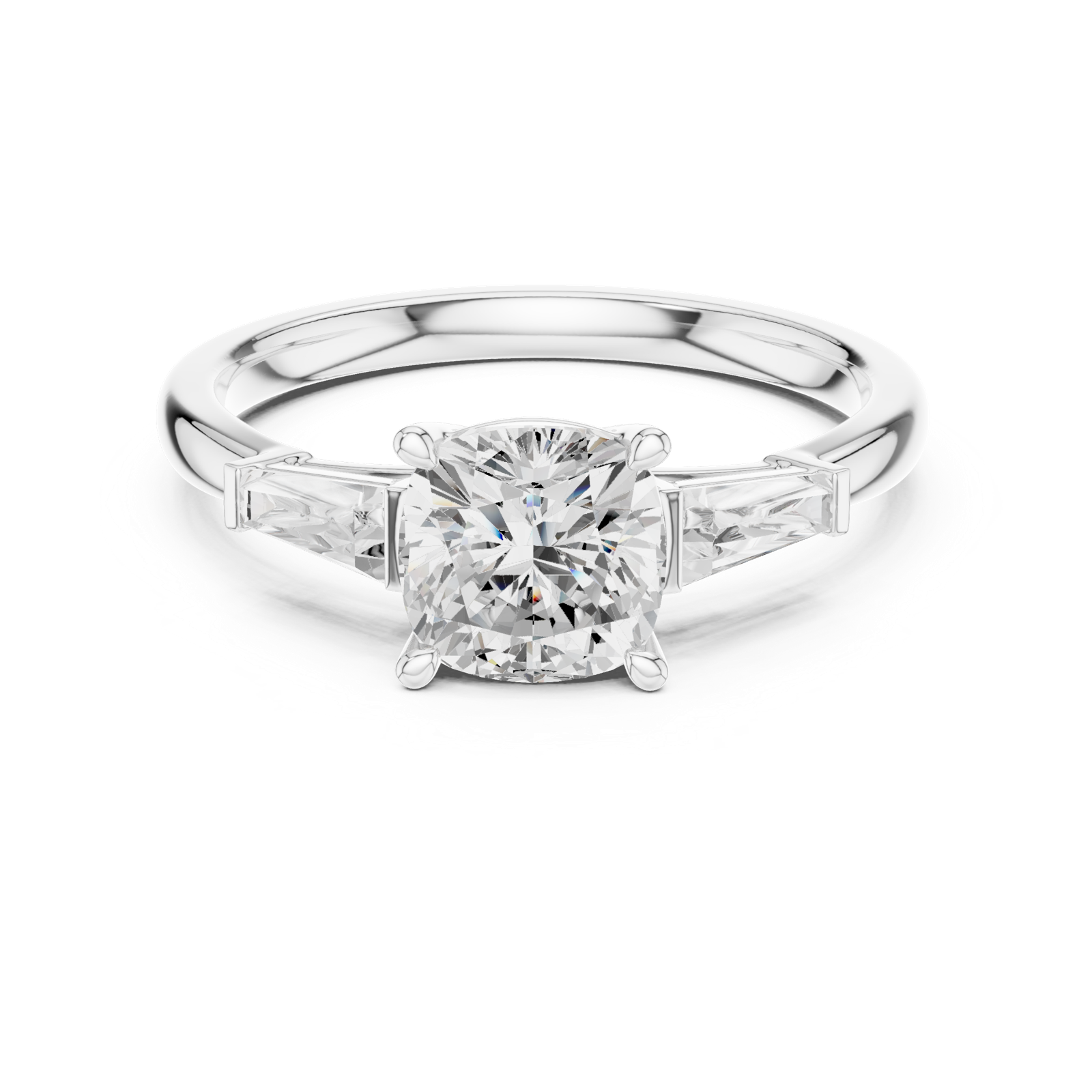 Gold Ring DDLR-921, White Gold, view 4