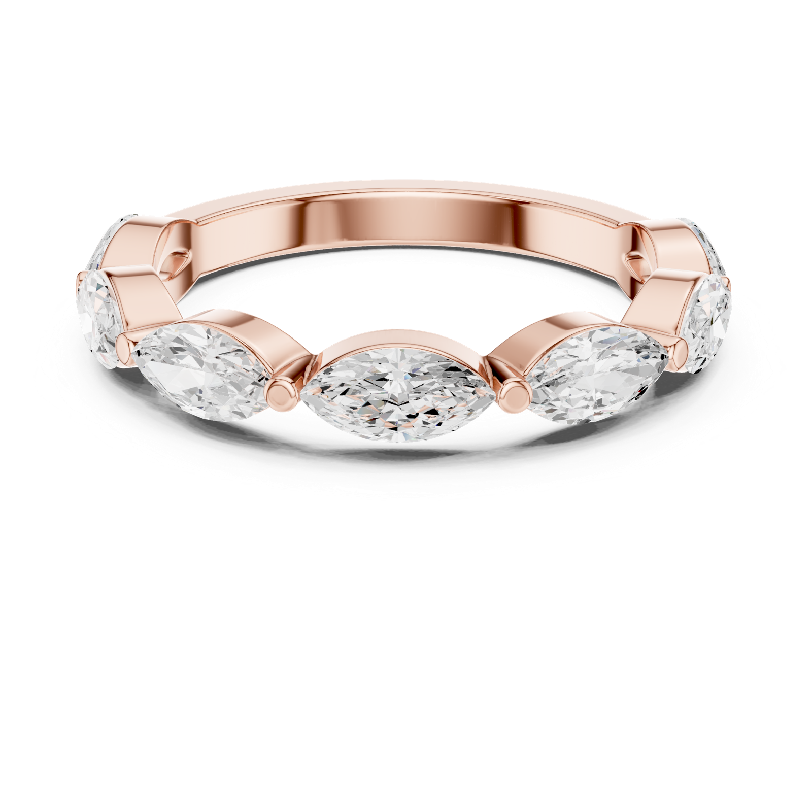 Gold Ring DDLR-379, Rose Gold, view 4