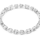 14K Solid Gold Lab Diamond Bracelet, White Gold, view 2