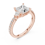 Gold Ring DDLR-861, Rose Gold, view 2