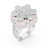 Gold Ring DDLR-767, White Gold, view 2