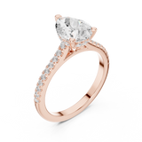 Gold Ring DDLR-1001, Rose Gold, view 2