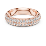 Gold Ring L03-549, Rose Gold, view 4