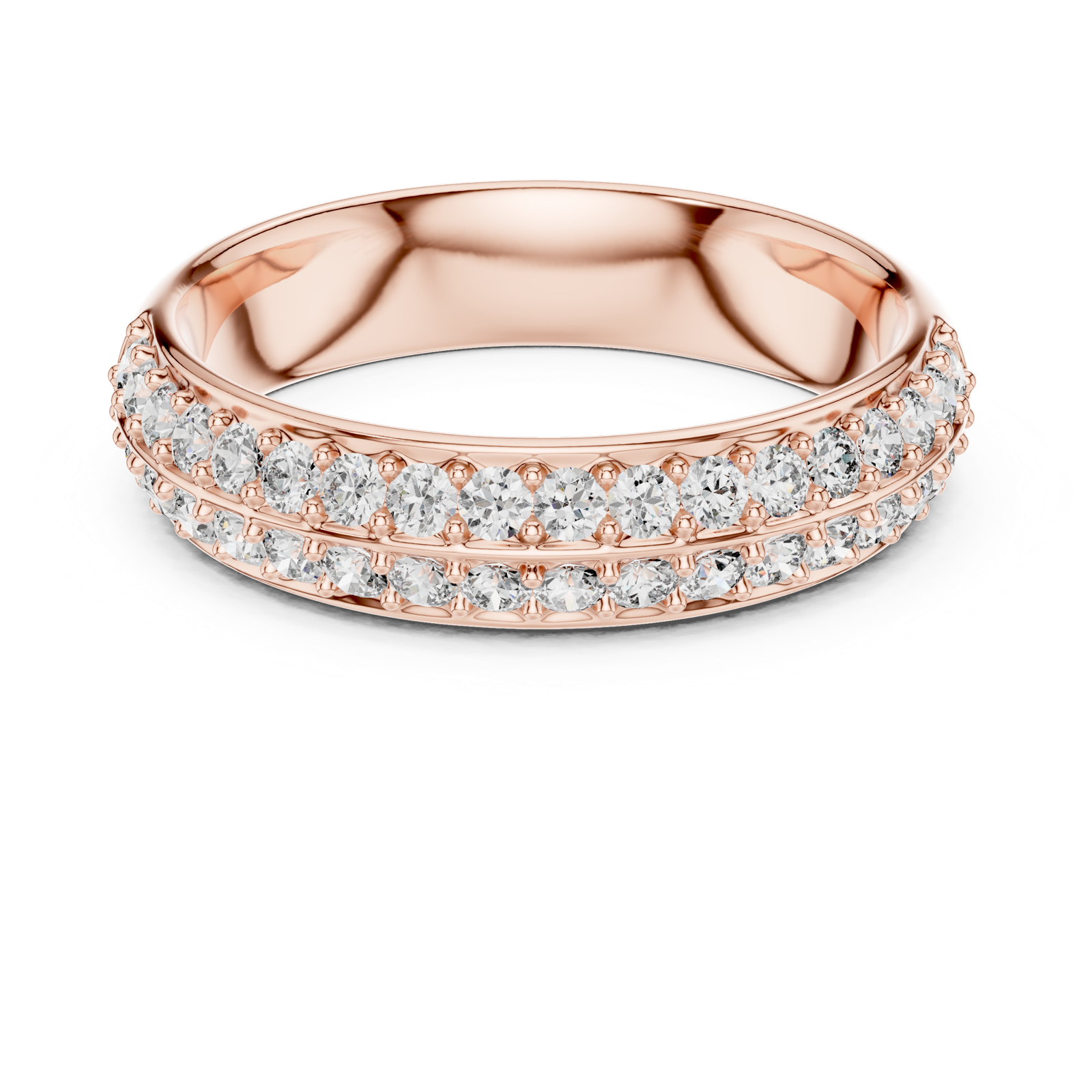 Gold Ring L03-549, Rose Gold, view 4