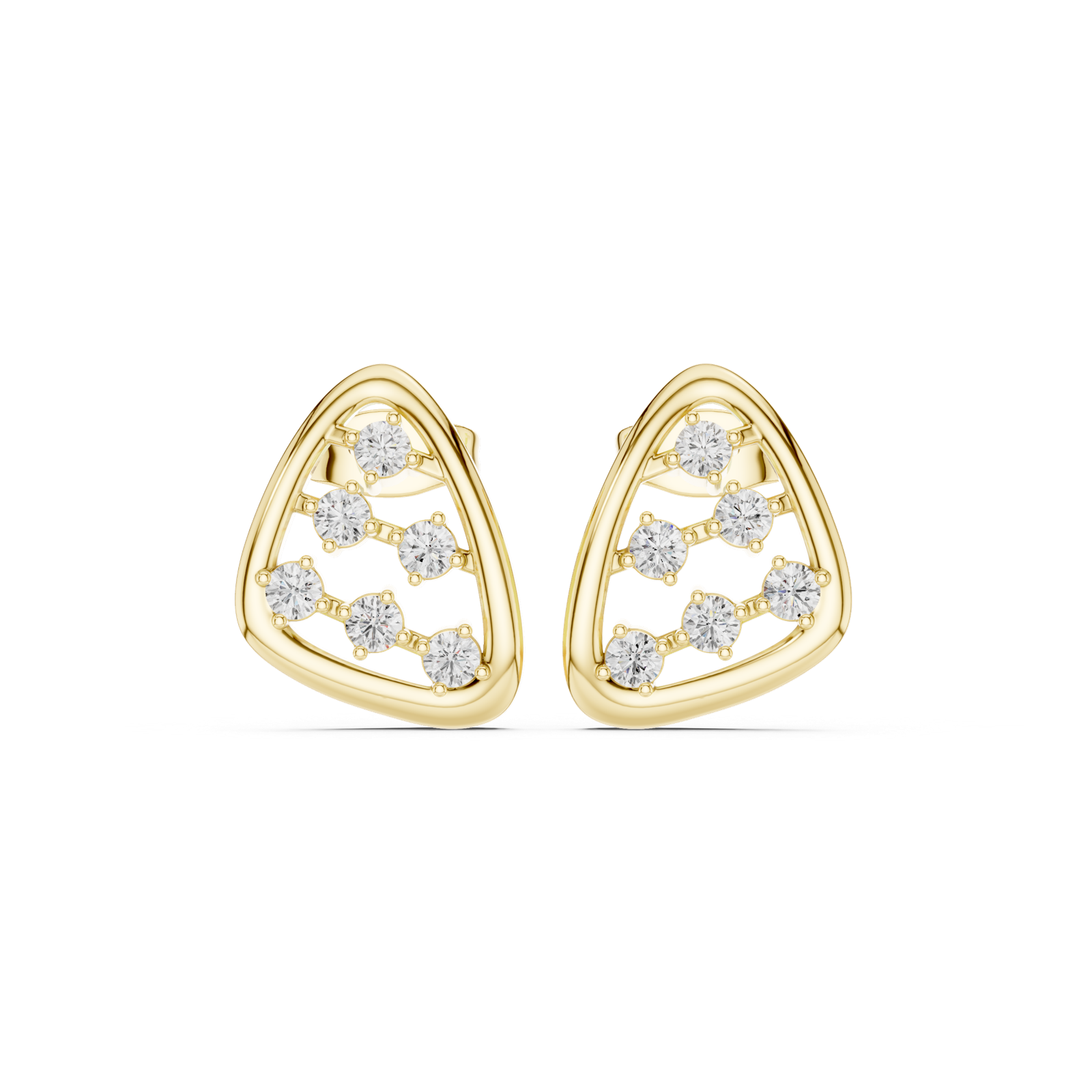 Gold Earrings SBER(21), Yellow Gold