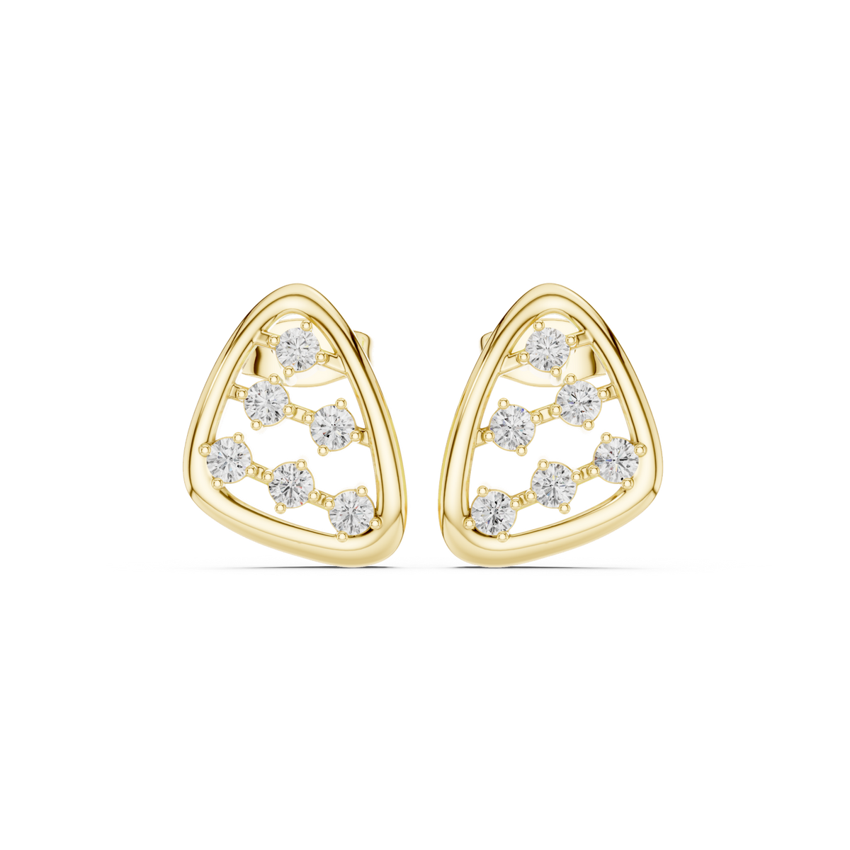 Gold Earrings SBER(21), Yellow Gold