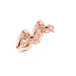 Gold Earrings SBER(21), Rose Gold, view 2