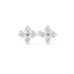 Gold Earrings 9-10068E, White Gold