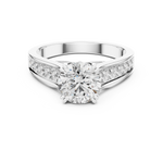 Gold Ring DDLR-190, White Gold, view 4