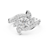 Gold Ring DDLR-436, White Gold, view 4