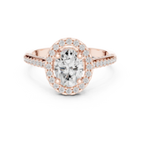 Gold Ring DDLR-415, Rose Gold, view 4