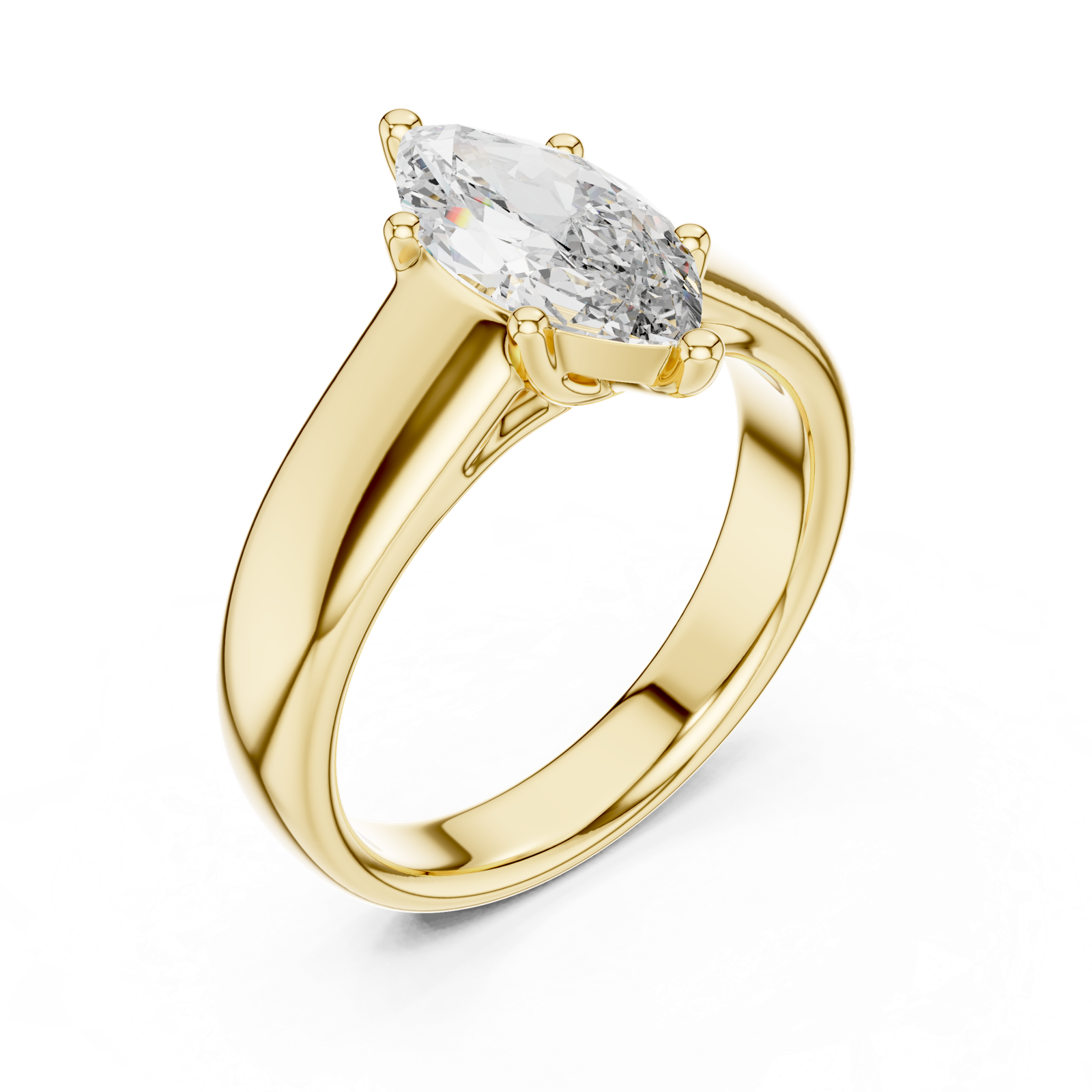 Gold Ring DDLR-067, Yellow Gold, view 2