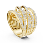 Gold Ring DDLR-855, Yellow Gold, view 1