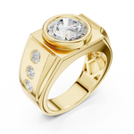 Gold Men's Ring GGR-0003, Yellow Gold, view 2