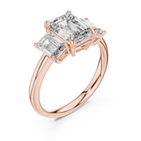 Gold Ring DDLR-045, Rose Gold, view 2