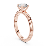 Gold Ring LR-0016, Rose Gold, view 1