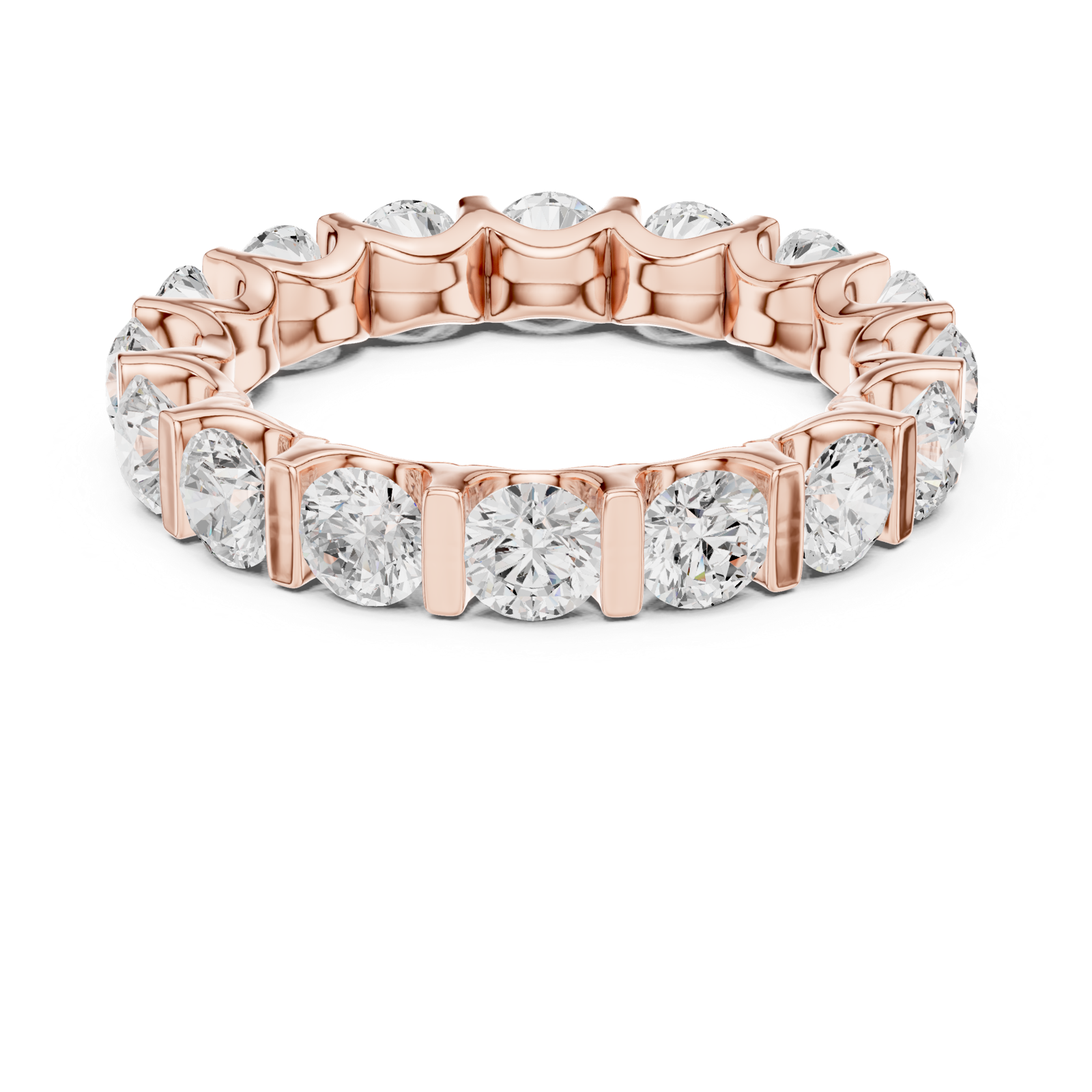 Gold Ring DDLR-474, Rose Gold, view 4