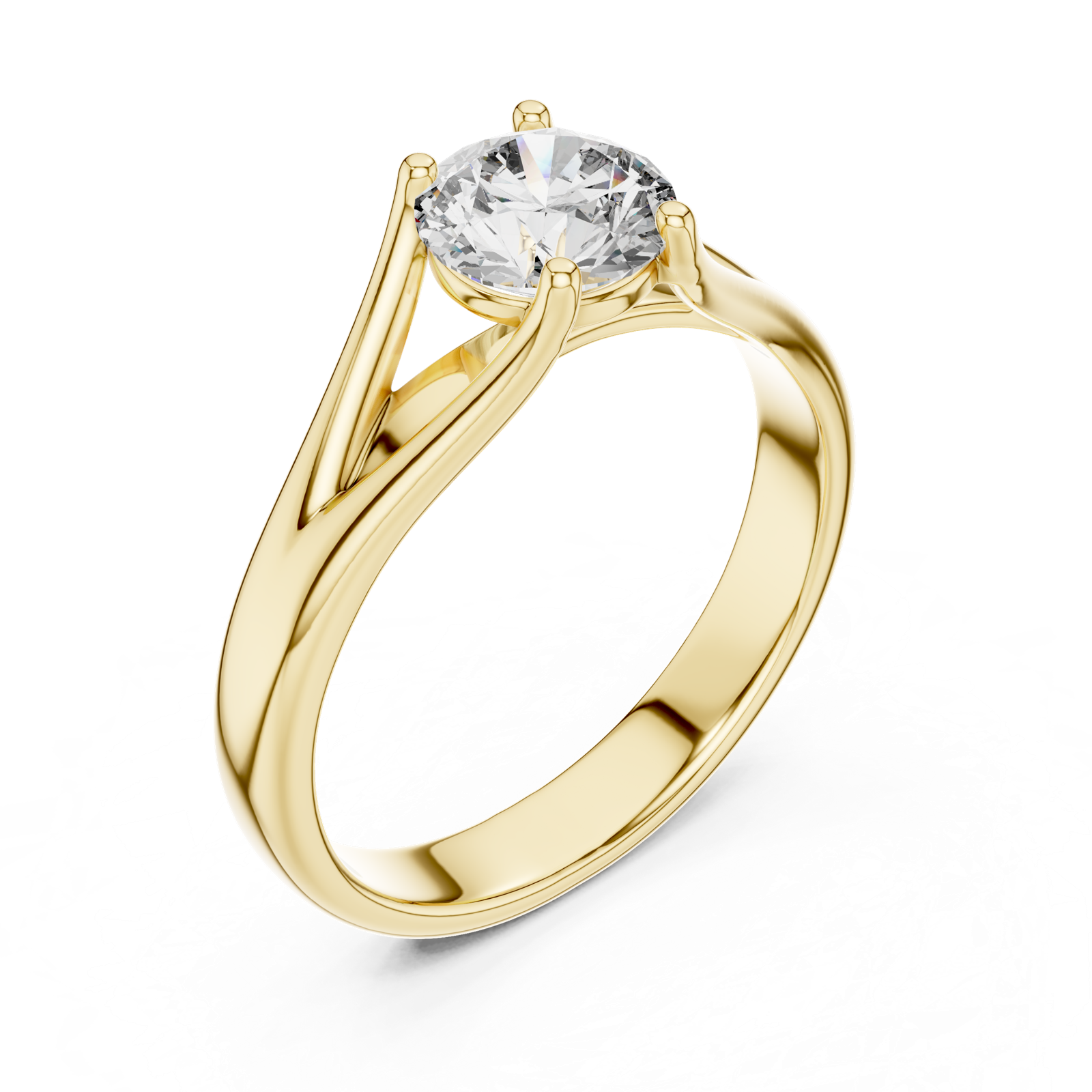 Gold Ring LR-0009, Yellow Gold, view 2