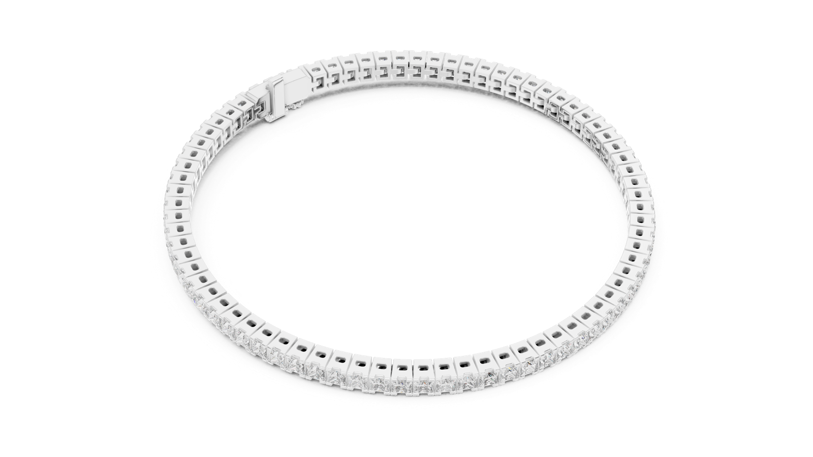 Gold Bracelet 56-CAD, White Gold, view 2