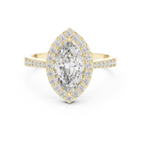 Gold Ring ALR-100, Yellow Gold, view 4