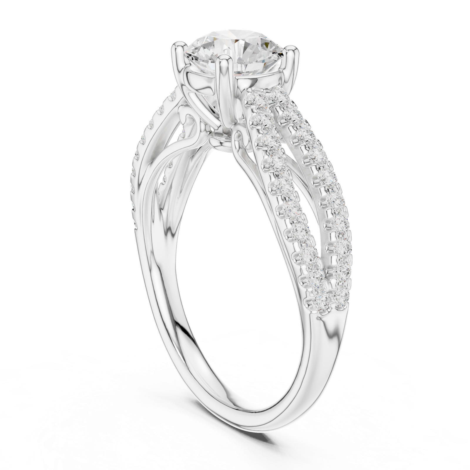 Gold Ring DDLR-636, White Gold