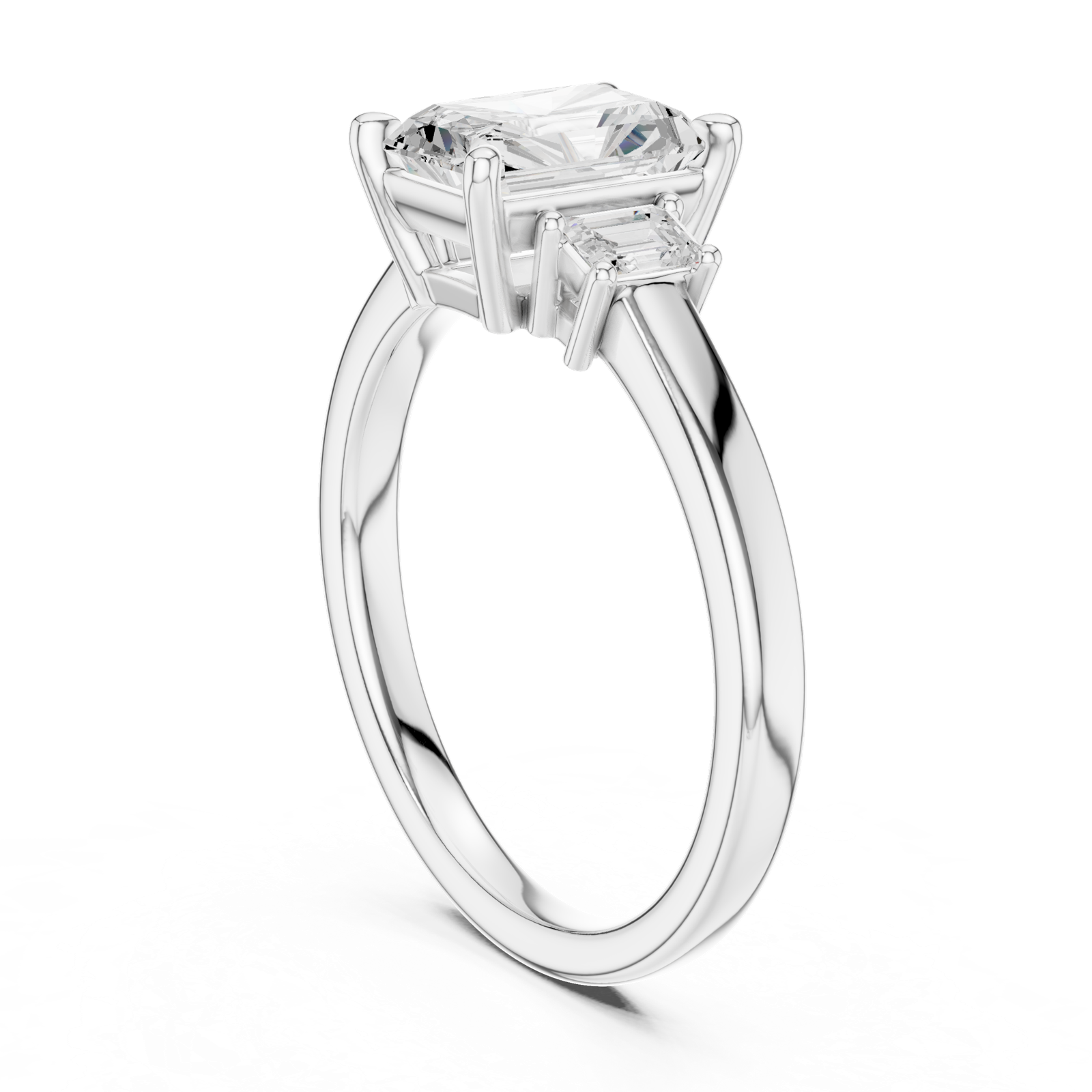Gold Ring DDLR-906, White Gold, view 1