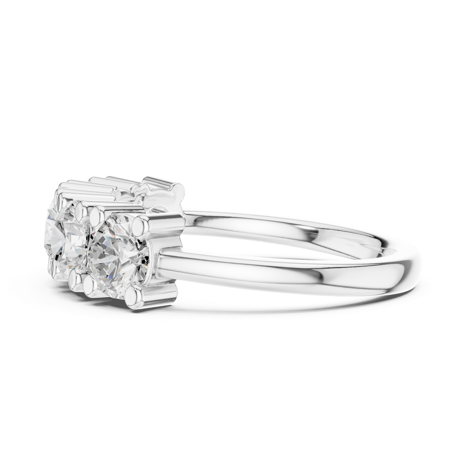 Gold Ring DDLR-617, White Gold, view 3