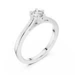 Gold Ring JLR-60, White Gold, view 2