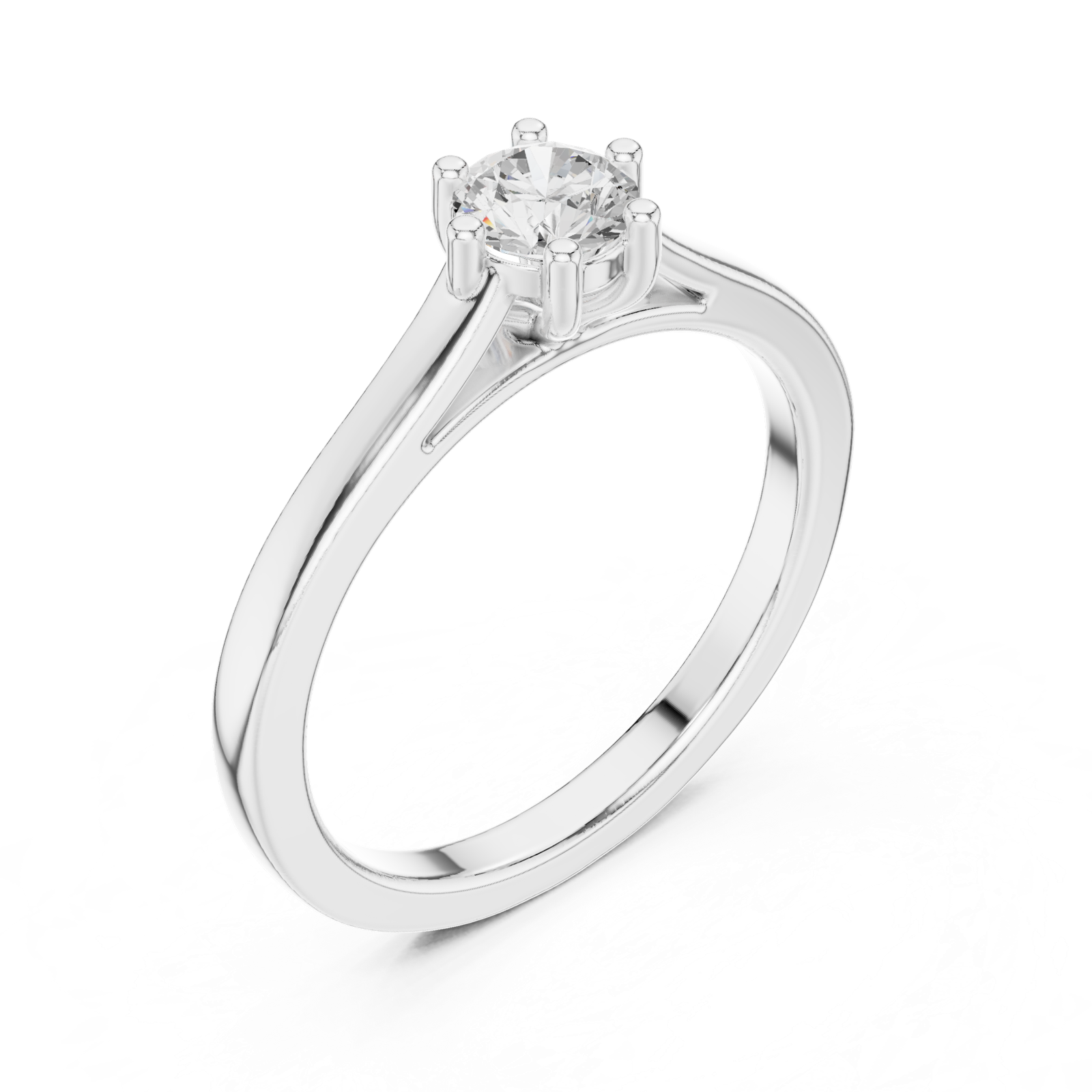 Gold Ring JLR-60, White Gold, view 2