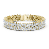 14K Solid Gold Lab Diamond Bracelet, Yellow Gold