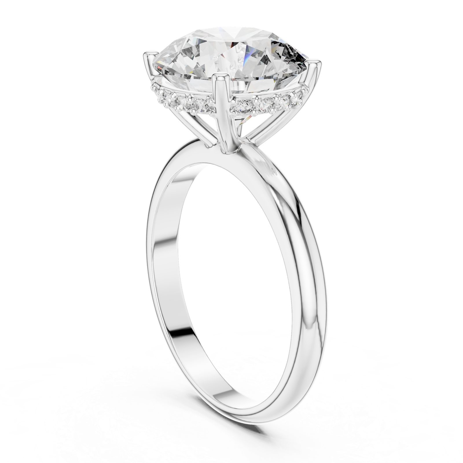 Gold Ring LR-0051, White Gold