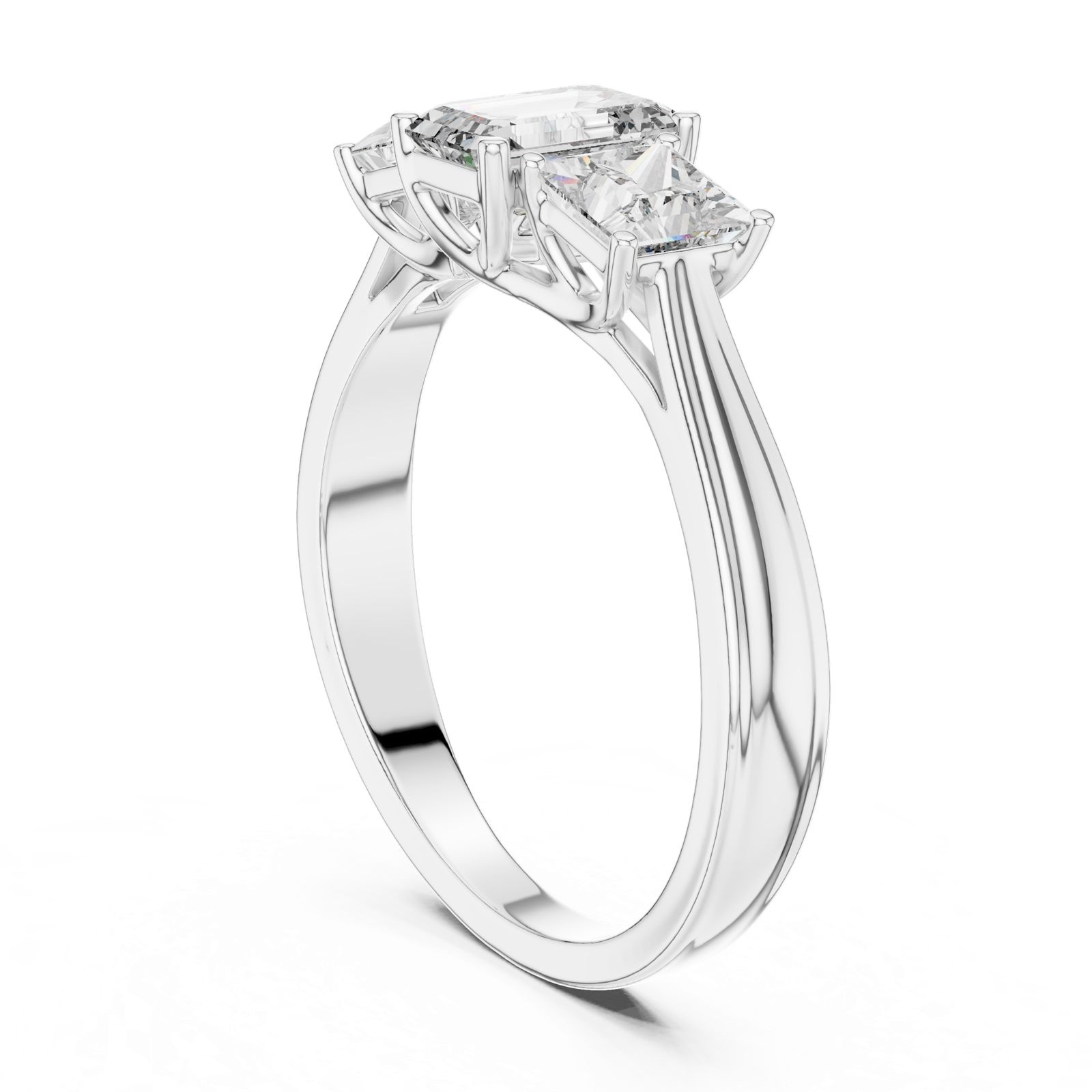 Gold Ring LR-0034, White Gold, view 1