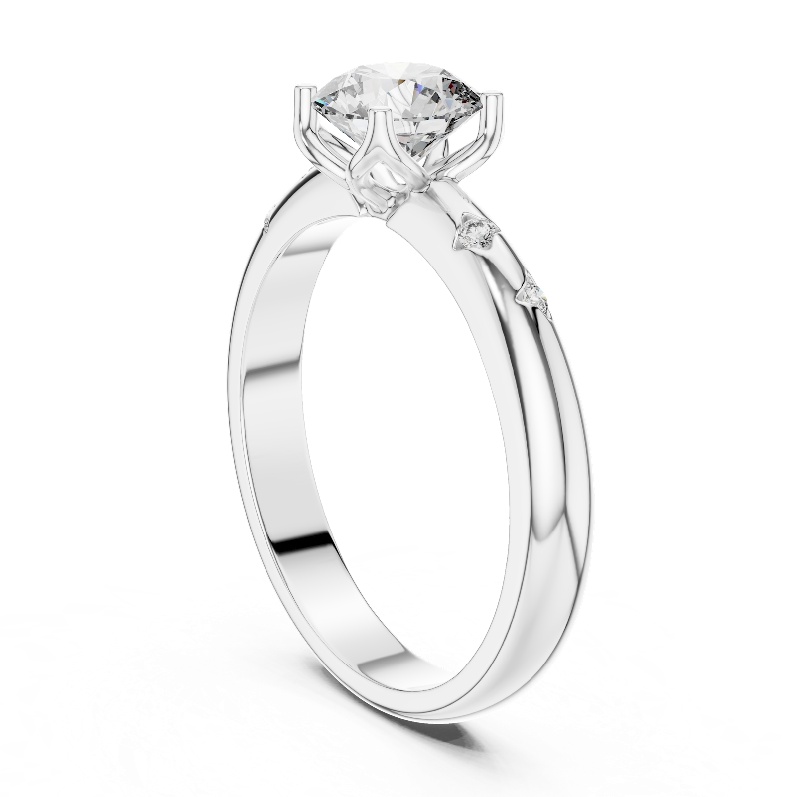 Gold Ring L03-1180, White Gold