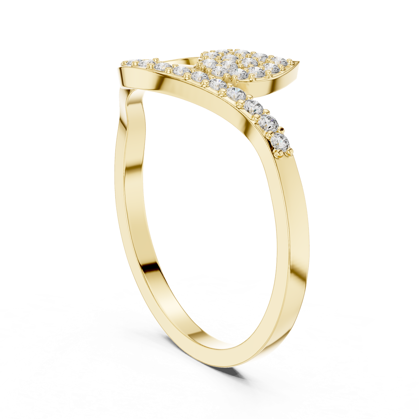 Gold Ring DR-4952, Yellow Gold, view 1