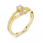 Gold Ring L03-1336, Yellow Gold, view 2