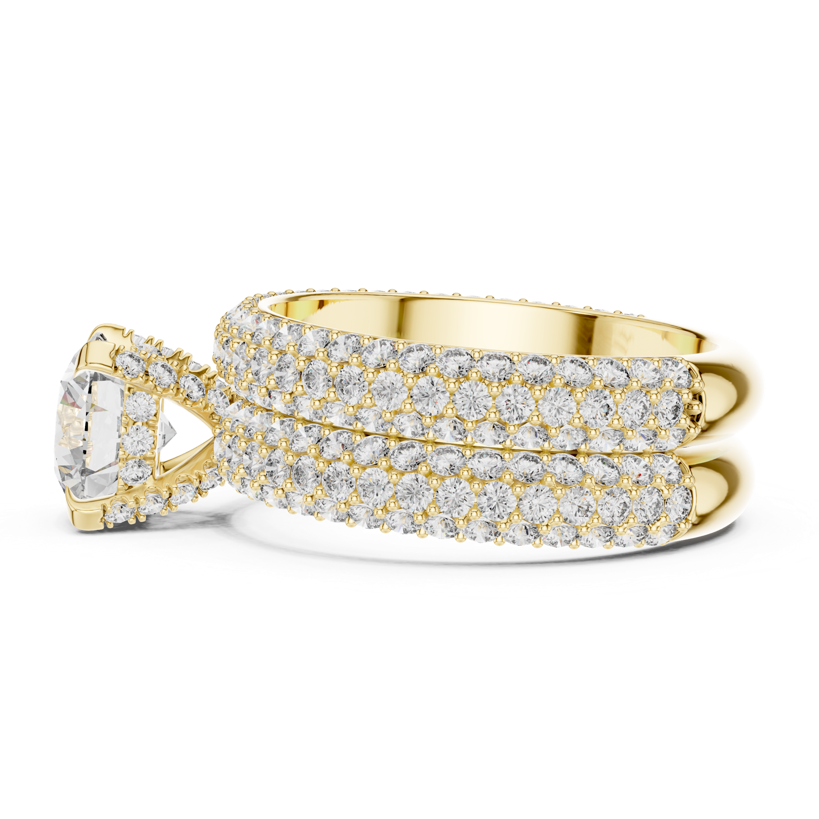 Gold Ring DDLR-012, Yellow Gold, view 3