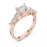 Gold Ring DDLR-703, Rose Gold, view 2