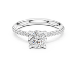 Gold Ring DDLR-628, White Gold, view 4
