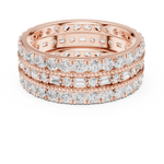 Gold Ring DDLR-369, Rose Gold, view 4