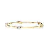 14K Solid Gold Lab Diamond Bracelet, Yellow Gold, view 3