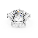 Gold Ring DDLR-444, White Gold, view 4