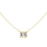 Gold Jewelry DDPO-007, Radiant center stone, Yellow Gold, view 4
