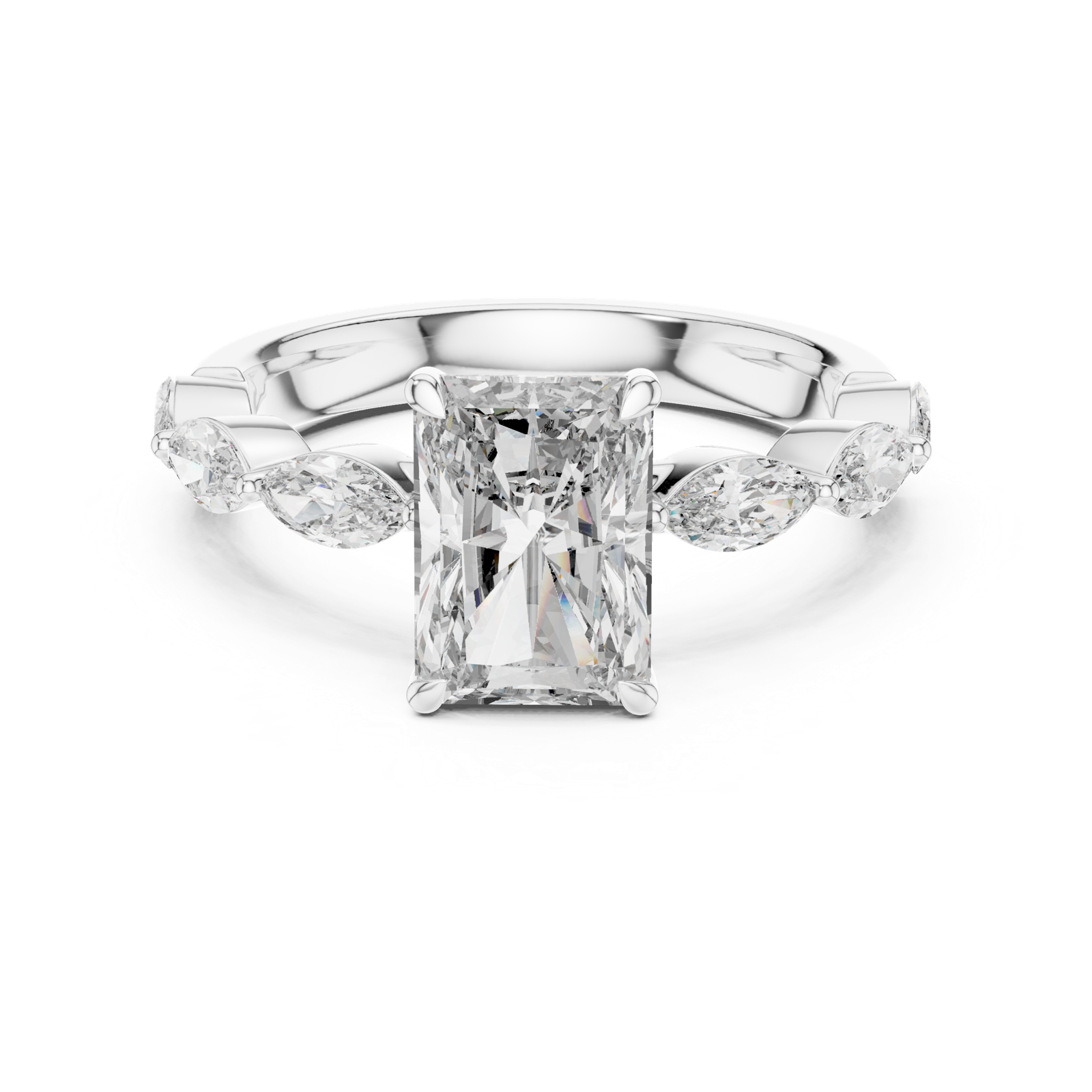Gold Pendant 9-10040L_SS10, White Gold