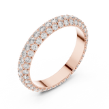 Gold Ring DDLR-213, Rose Gold, view 2