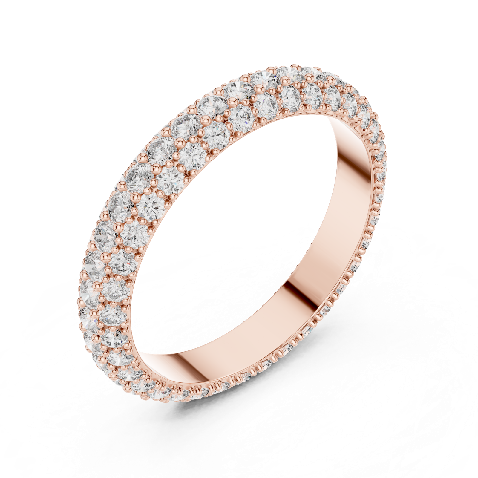 Gold Ring DDLR-213, Rose Gold, view 2