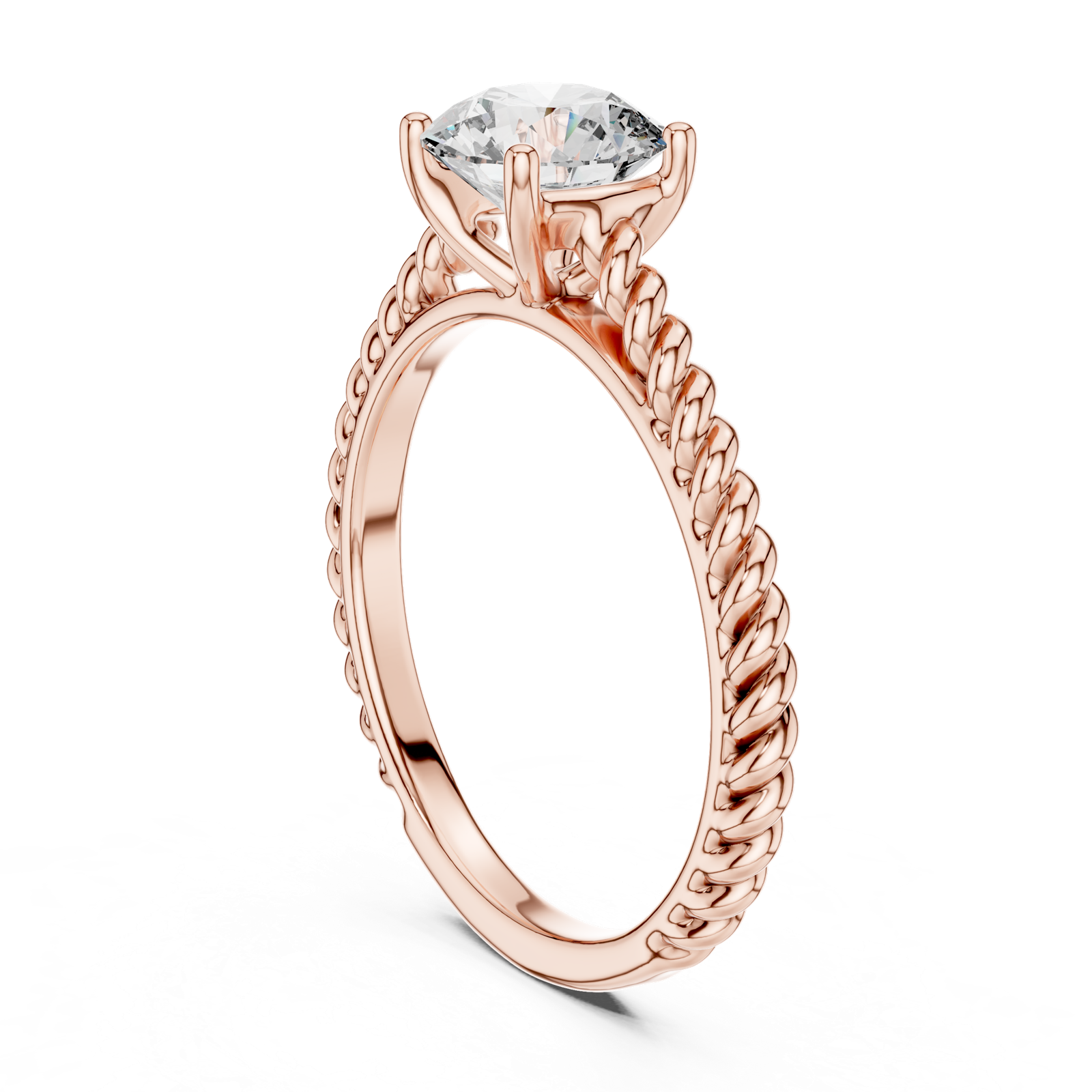 Gold Ring LR-0011, Rose Gold, view 1