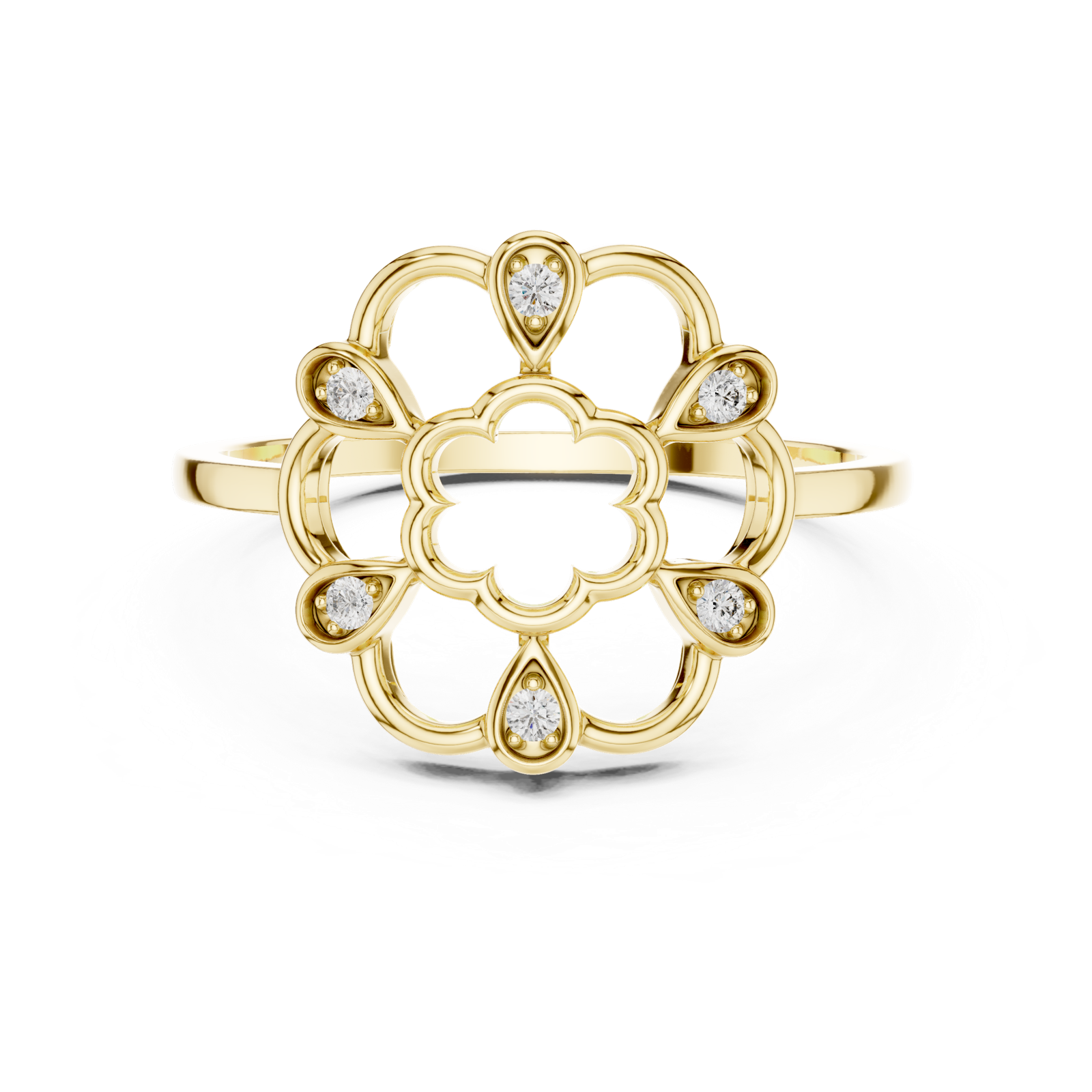 Gold Ring DR-6200, Yellow Gold
