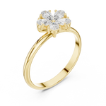 Gold Ring HLR-92, Yellow Gold, view 2