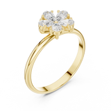 Gold Ring HLR-92, Yellow Gold, view 2
