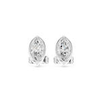 Gold Jewelry DDER-001, Marquise center stone, White Gold, view 4